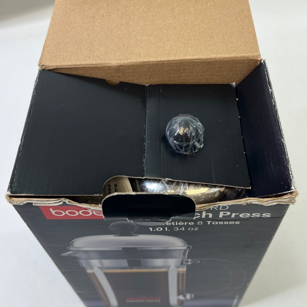 Bodum Chambord French Press Coffee Maker 8 Cup 1L 34 oz Stainless Steel - Picture 9 of 13